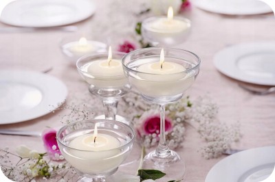 Bolsius Kremowa pływająca świeca 20 sztuk