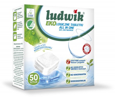 Ludwik ekologiczne tabletki do zmywarki ALL IN ONE A'50