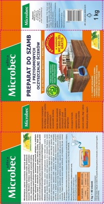 Bros Microbec Ultra Cytryna 1kg preparat do przydomowych oczyszczalni ścieków i szamb + WC Bio żel 500ml