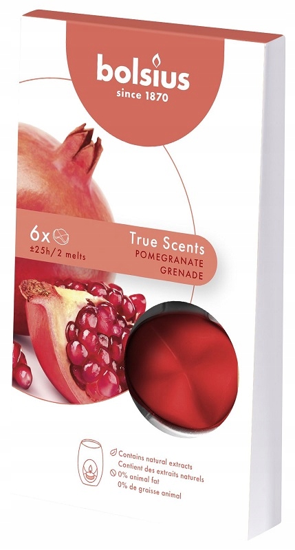 Bolsius True Scents Granat płatki zapachowe 6 sztuk
