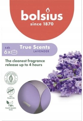 Bolsius True Scents Lawenda podgrzewacze zapachowe 4 godzinne - 6 sztuk