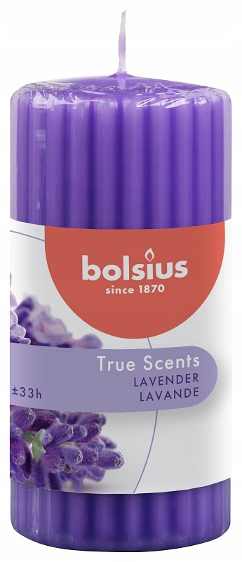 Bolsius True Scents Lawenda świeca pieńkowa zapachowa 120/58mm