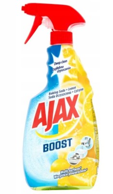 Ajax Boost Soda i Cytryna płyn czyszczący do wszystkich powierzchni w rozpylaczu 500 ml