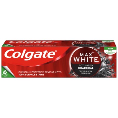 Colgate Max White Charcoal pasta do zębów z aktywnym węglem 75 ml