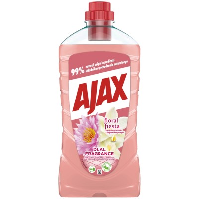 Ajax Dual Fragrance Lilia Wodna i Wanilia uniwersalny płyn 1 l 