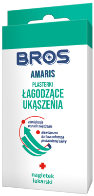Bros Amaris plasterki łagodzące ukąszenia i zmniejszające uczucie swędzenia - 20 sztuk