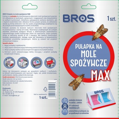 Bros Max pułapka na mole spożywcze