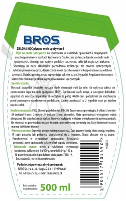Bros Zielona Moc płyn na mole spożywcze 500ml