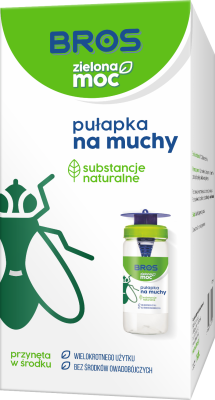 Bros zielona moc pułapka na muchy z przynętą 1 sztuka
