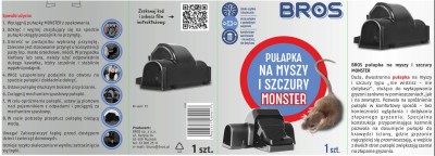 Bros monster pułapka na myszy i szczury