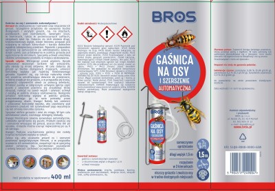 Bros Gaśnica automatyczna preparat do zwalczania os i szerszeni 400ml