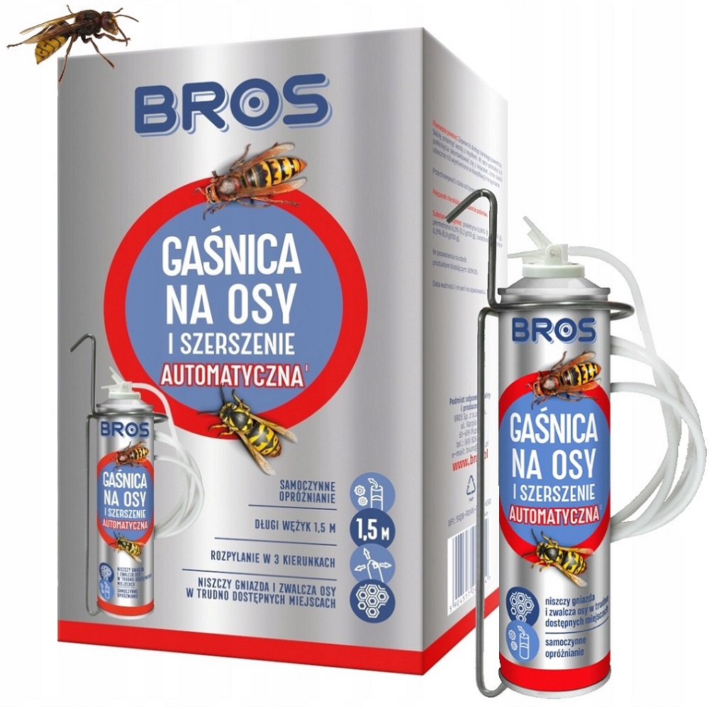 Bros Gaśnica automatyczna preparat do zwalczania os i szerszeni 400ml