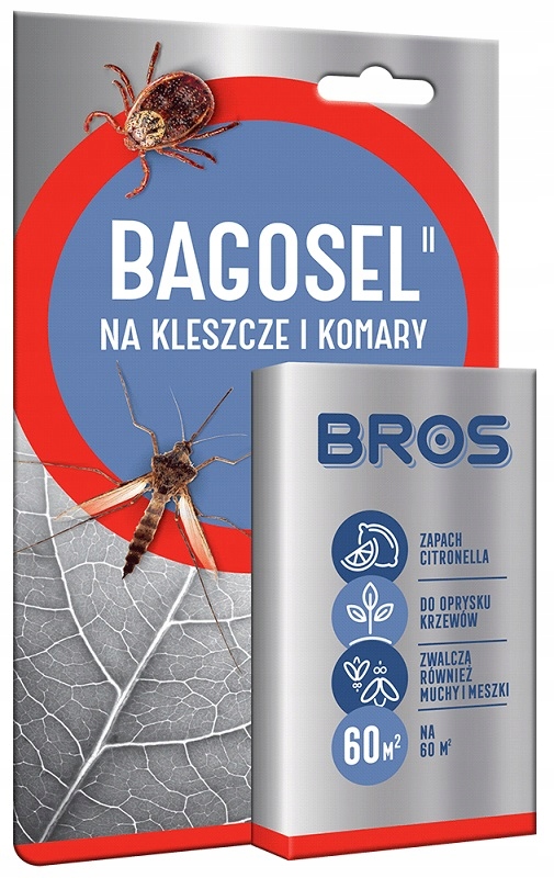 Bros Bagosel preparat do oprysku przeciw komarom i kleszczom 30ml