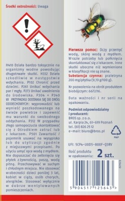 Bros duo decor płytka na owady 2 sztuki 