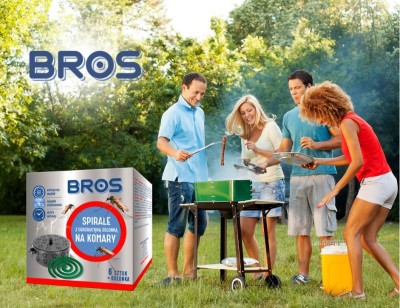Bros spirala przeciw komarom z osłonką stalową 6 sztuk