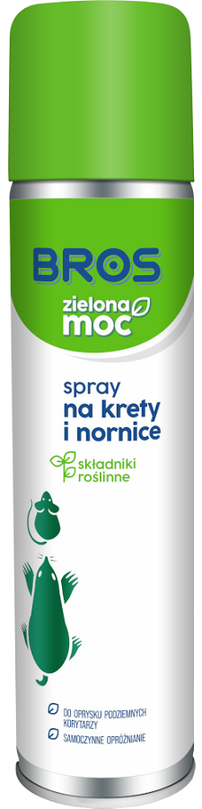 Bros Zielona moc spray na krety i nornice na składnikach naturalnych 400ml