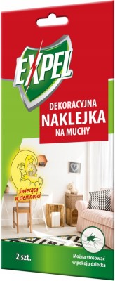 Expel naklejka na muchy świecąca w ciemności - 2 sztuki
