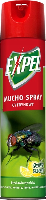 Expel cytrynowy muchospray zwalczający owady latające 400ml