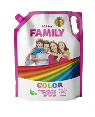 For My Family żel do prania kolorowych tkanin, w folii 2kg  