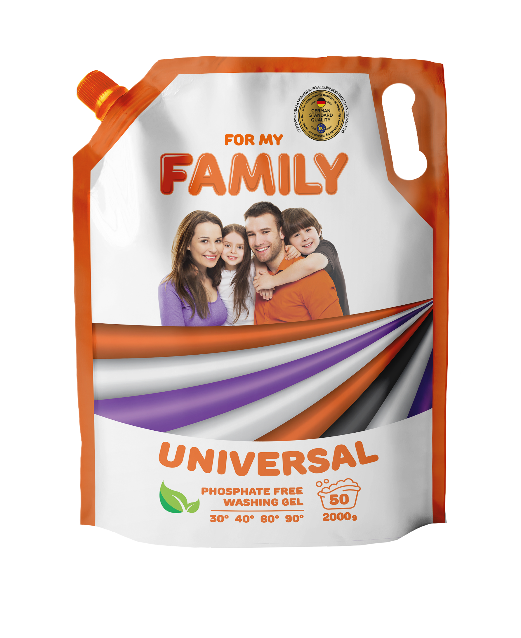 For My Family uniwersalny żel do prania w opakowaniu zapasowym 2kg