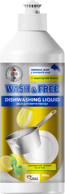 Wash and Free Cytryna i Mięta płyn do naczyń 1000g 