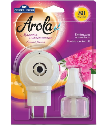 Arola General Fresh Electric Sunset Flowers Magnolia elektryczny odświeżacz powietrza z płynem 25ml