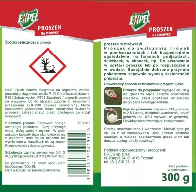 Expel proszek na mówki w wygodnym opakowaniu 300g