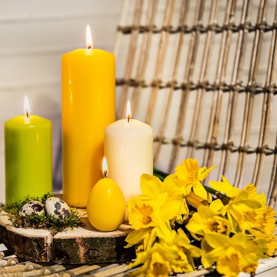 Bolsius Żółta Wielkanocna świeca jajko 63/90