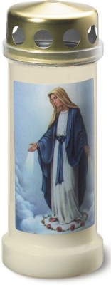 Bolsius znicz Maria z metalowym deklem 12 sztuk
