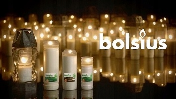 Bolsius Różowe Kwiaty lampion 3s 01 znicz 6 sztuk