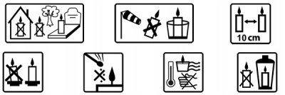 Bolsius Witraż lampion 3s 03 znicz 6 sztuk