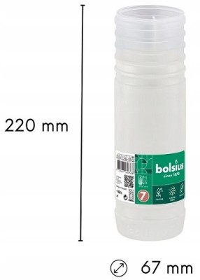 Bolsius wkład parafinowy do zniczy RP7 zgrzewka 15 sztuk (148h)