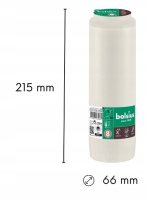 Bolsius wkład olejowy RC8 zgrzewka 15 sztuk (170h)