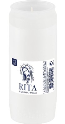 Bolsius Rita nr 3 wkład parafinowy do zniczy 68 godzin 20 szt.