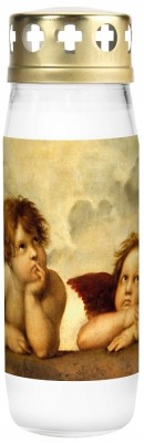 Bispol WG4D-01 Aniołki znicz szklany 24 sztuki