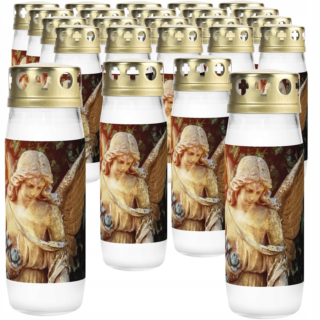 Bispol WG4D-02 Anioł znicz szklany 24 sztuki