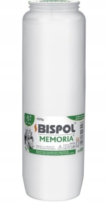Bispol Memoria w08 wkłady olejowe do zniczy 8 dni palenia 16 sztuk