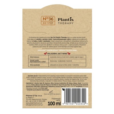 No36 Plantis Therapy Mak gruboziarnisty peeling do stóp 100ml