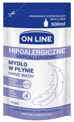On Line Pure hipoalergiczne mydło w płynie zapas 500ml
