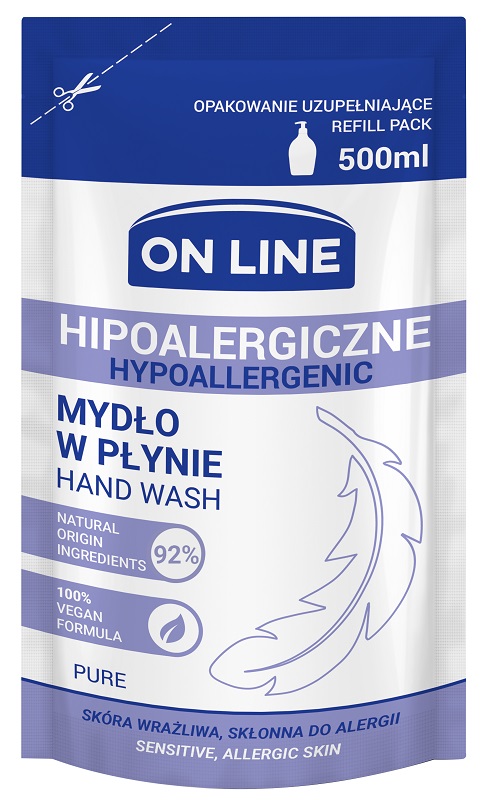 On Line Pure hipoalergiczne mydło w płynie zapas 500ml