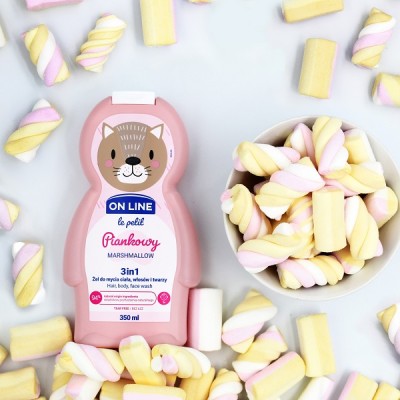 On Line Le Petit piankowy 3w1 szampon żel i płyn do kąpieli dla dzieci 350ml