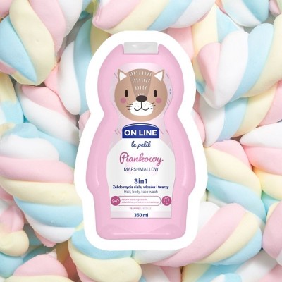 On Line Le Petit piankowy 3w1 szampon żel i płyn do kąpieli dla dzieci 350ml