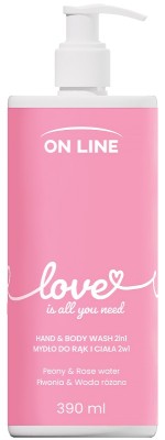 On Line Emocje Love mydło do rąk w płynie 390ml
