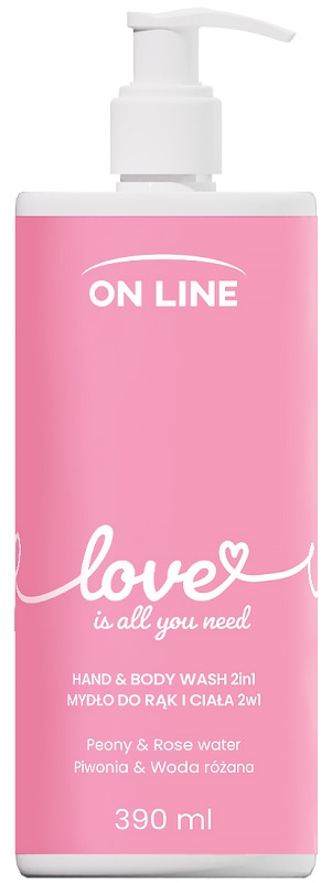 On Line Emocje Love mydło do rąk w płynie 390ml