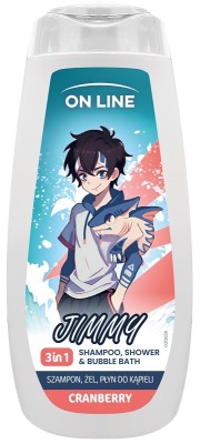 On Line Kids Jimmy 3w1 szampon żel i płyn do kąpieli 400ml