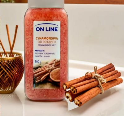 On Line Cynamonowa sól do kąpieli 800g
