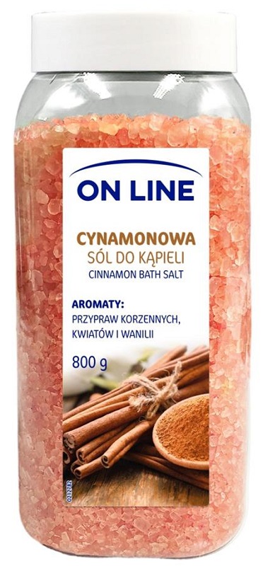 On Line Cynamonowa sól do kąpieli 800g