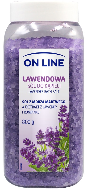 On Line lawendowa sól do kąpieli 800g