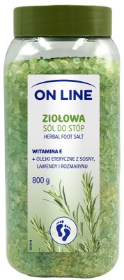 On Line ziołowa sól do kąpieli stóp 800g
