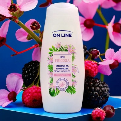 On Line Pink Freesia kremowy żel pod prysznic 400ml